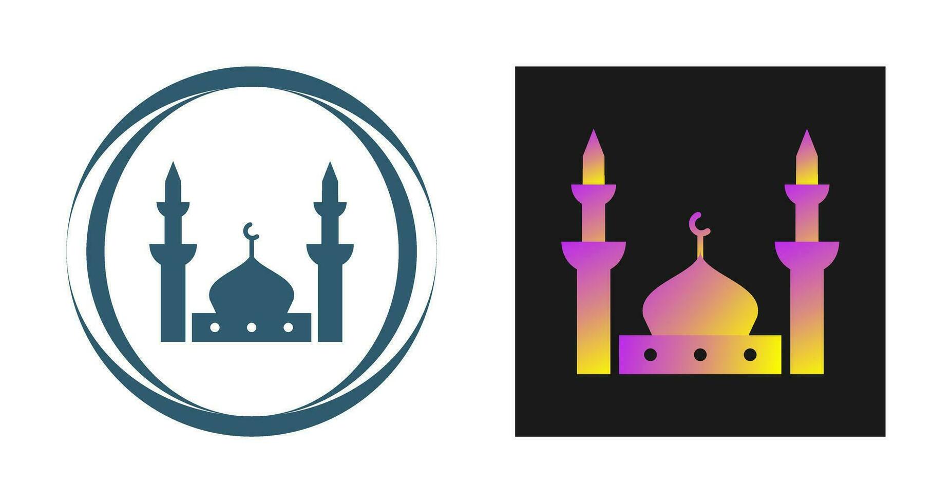 Prophet's Mosque Vector Icon