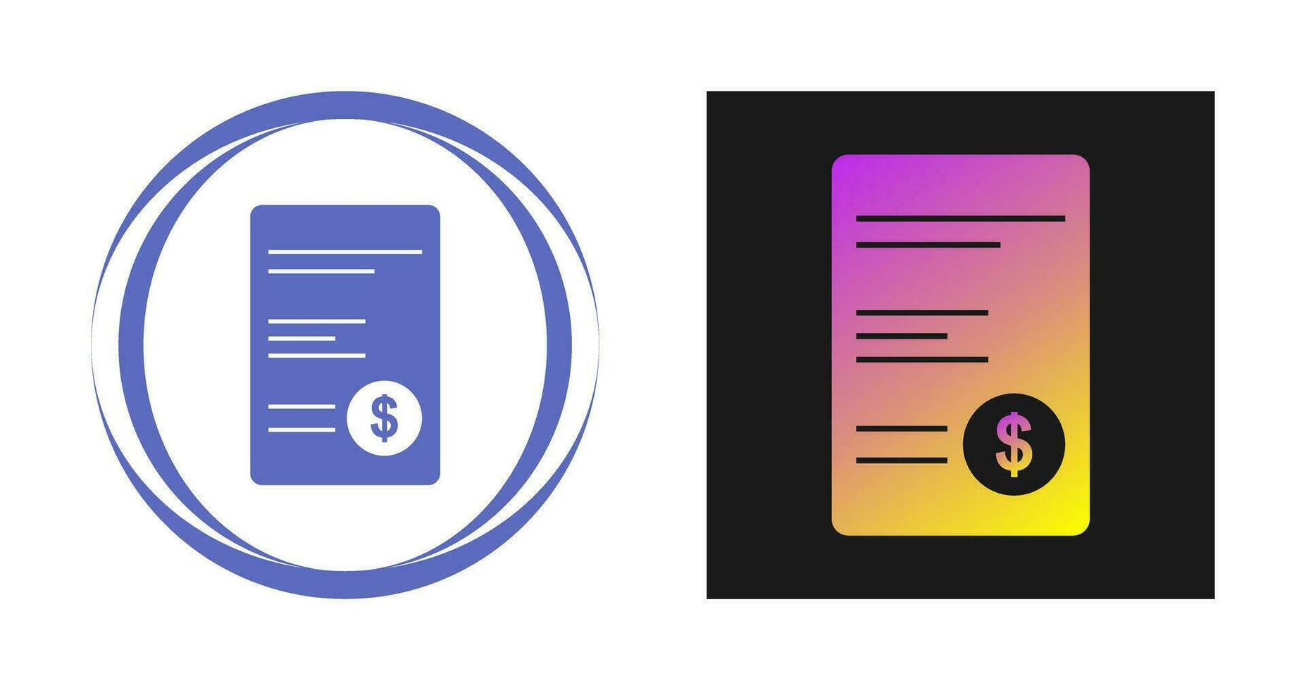 Invoices Vector Icon