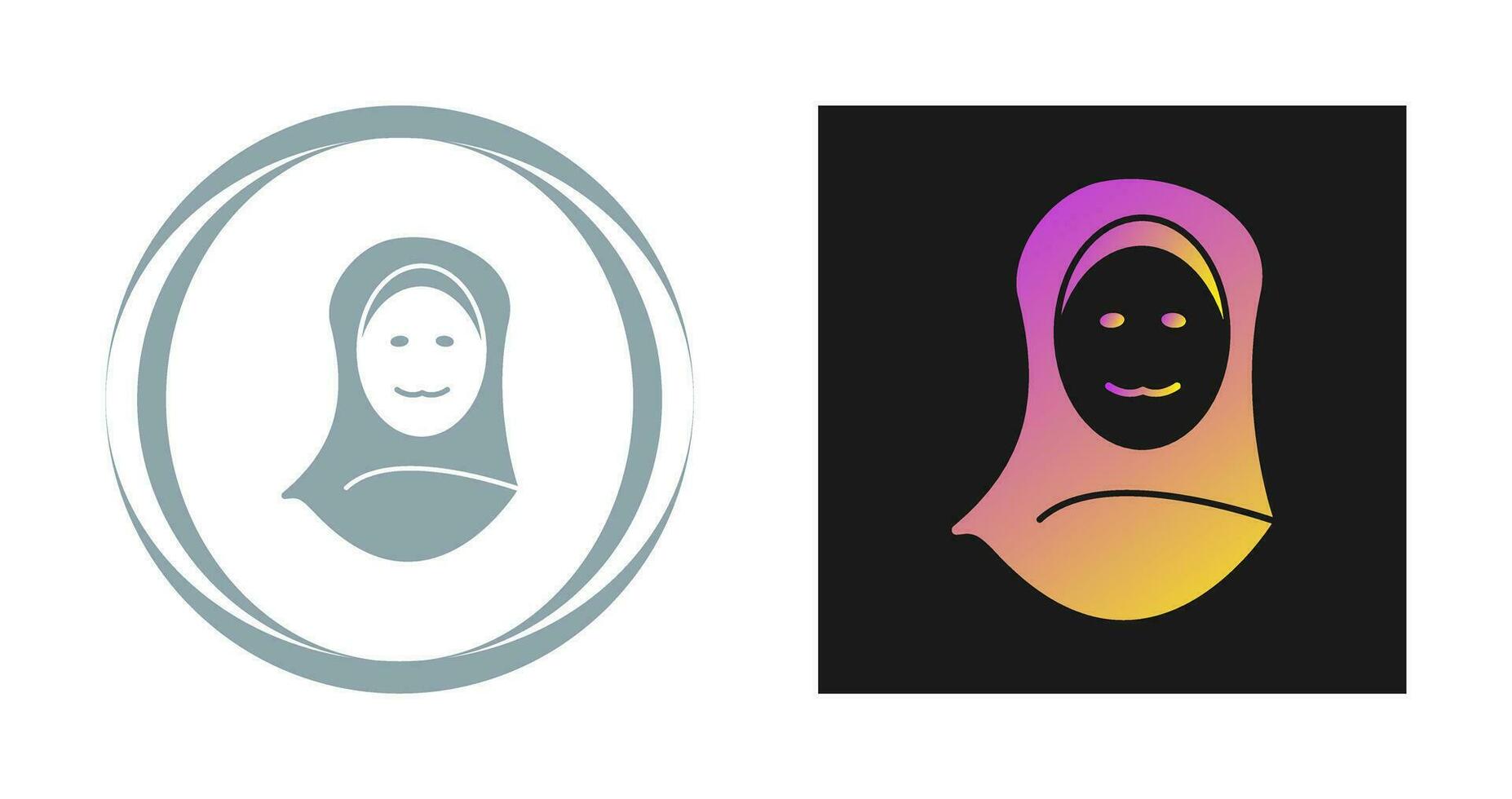 Islamic Woman Vector Icon