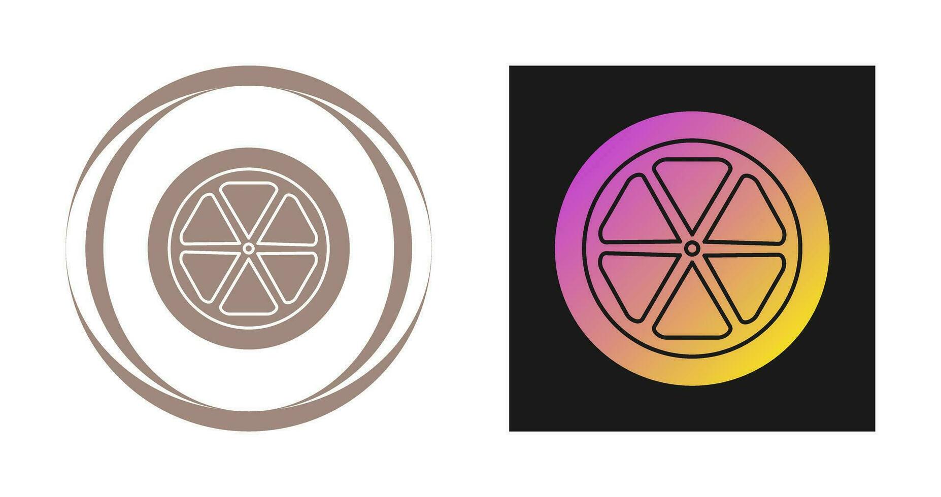 Orange slice Vector Icon