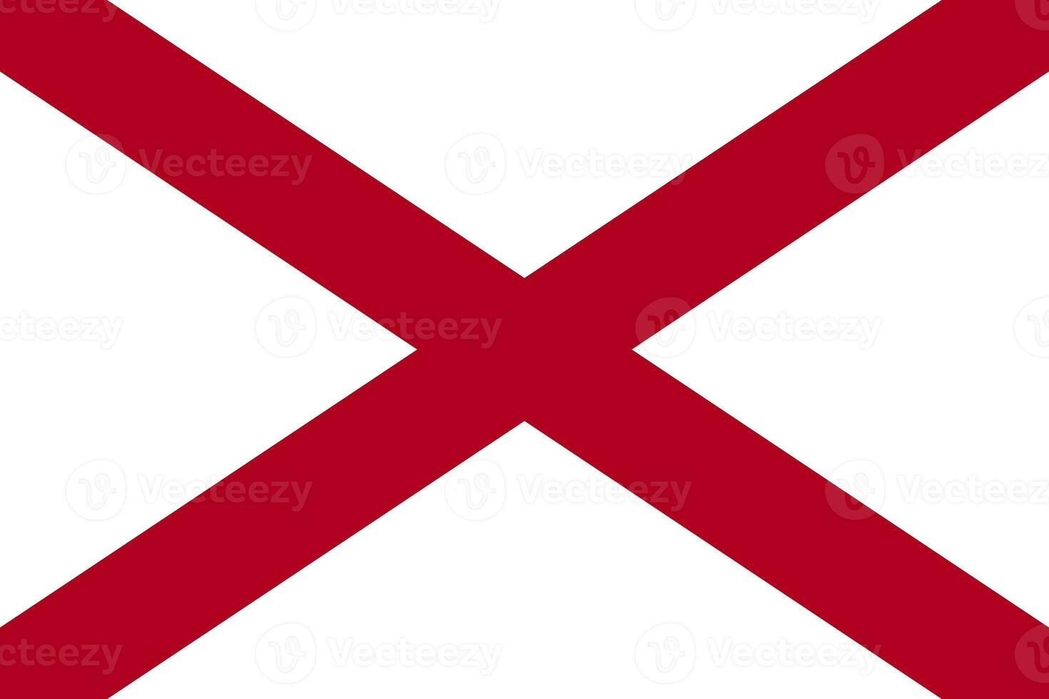 The official current flag of USA state Alabama. State flag of Alabama. Illustration. photo