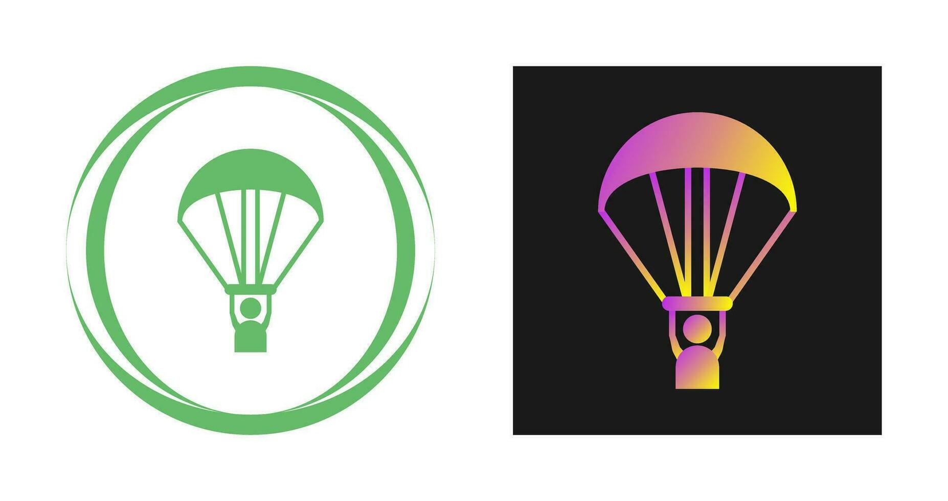 Paragliding Vector Icon
