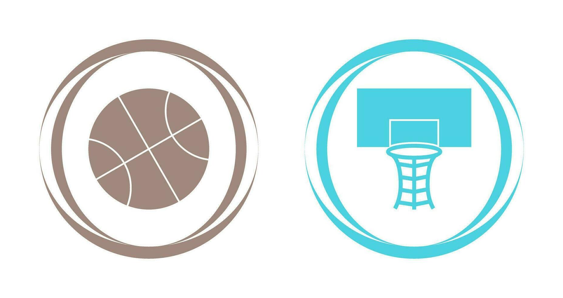 icono de vector de aro de baloncesto