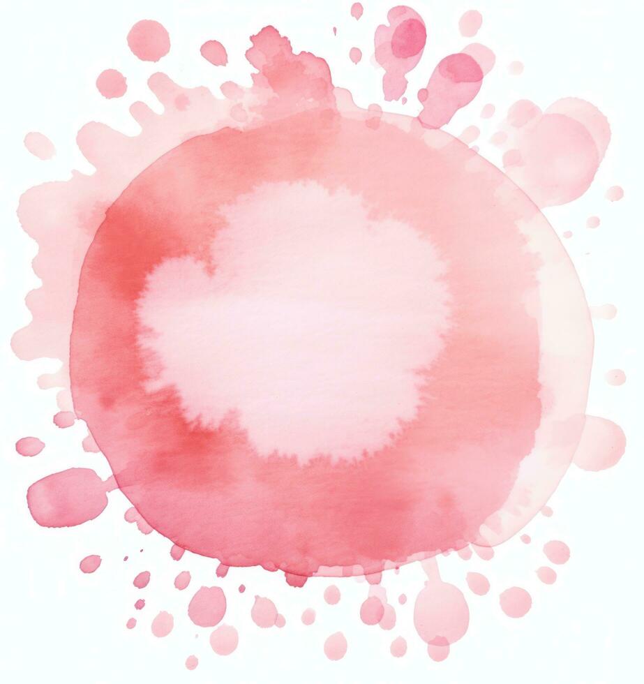 Pink watercolor paint background photo