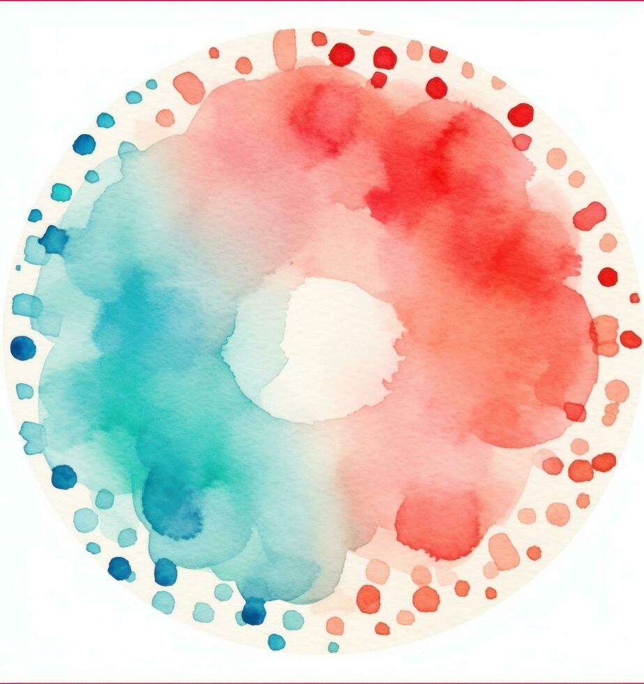Colorful watercolor circle background photo