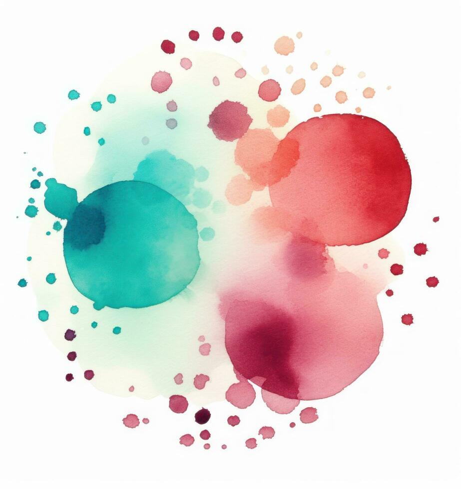 Colorful watercolor circle background photo