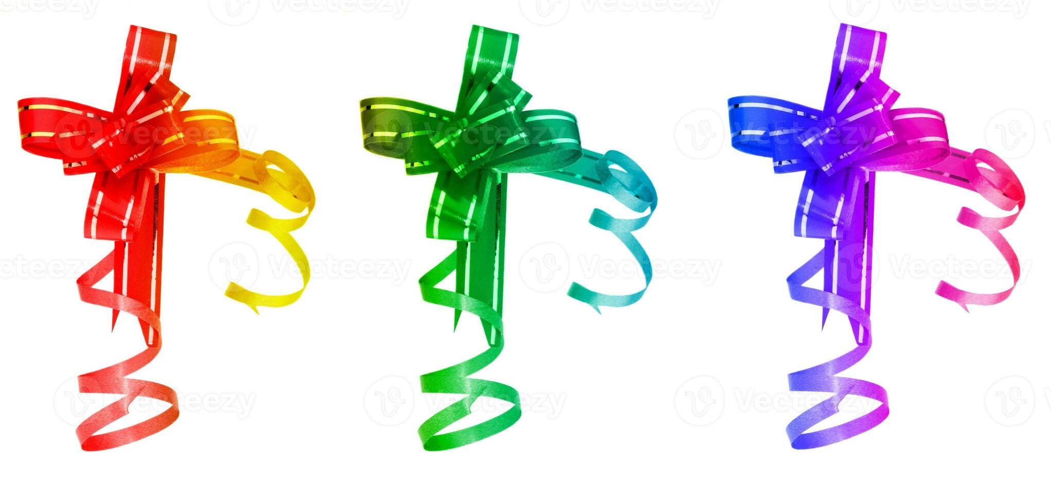 Three different bows photo