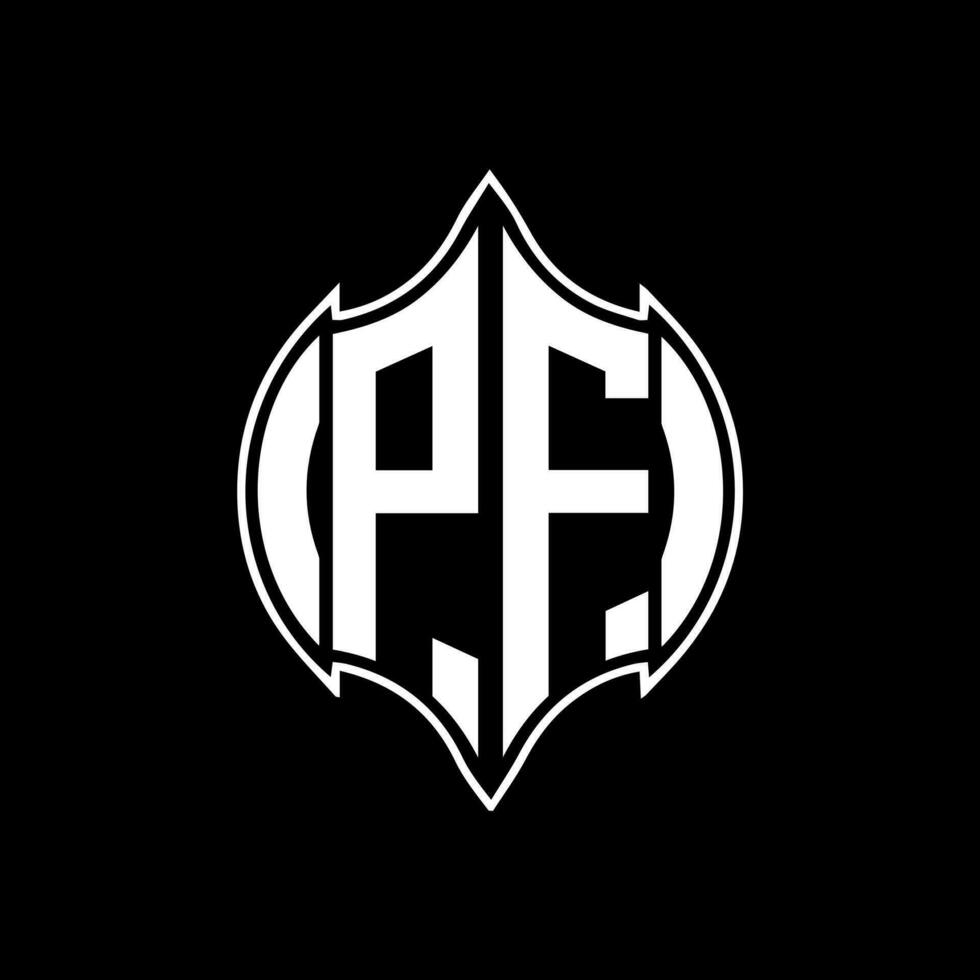 PF letter logo design. PF creative monogram initials letter logo concept. PF Unique modern flat abstract vector letter logo design.