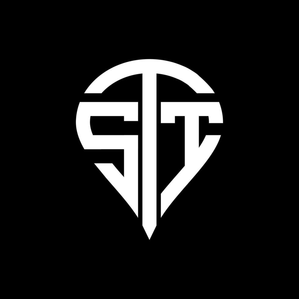 STT letter logo design. STT creative monogram initials letter logo concept. STT Unique modern flat abstract vector letter logo design.