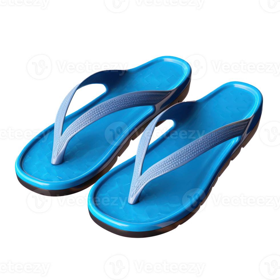 Vivid flip flops isolated png