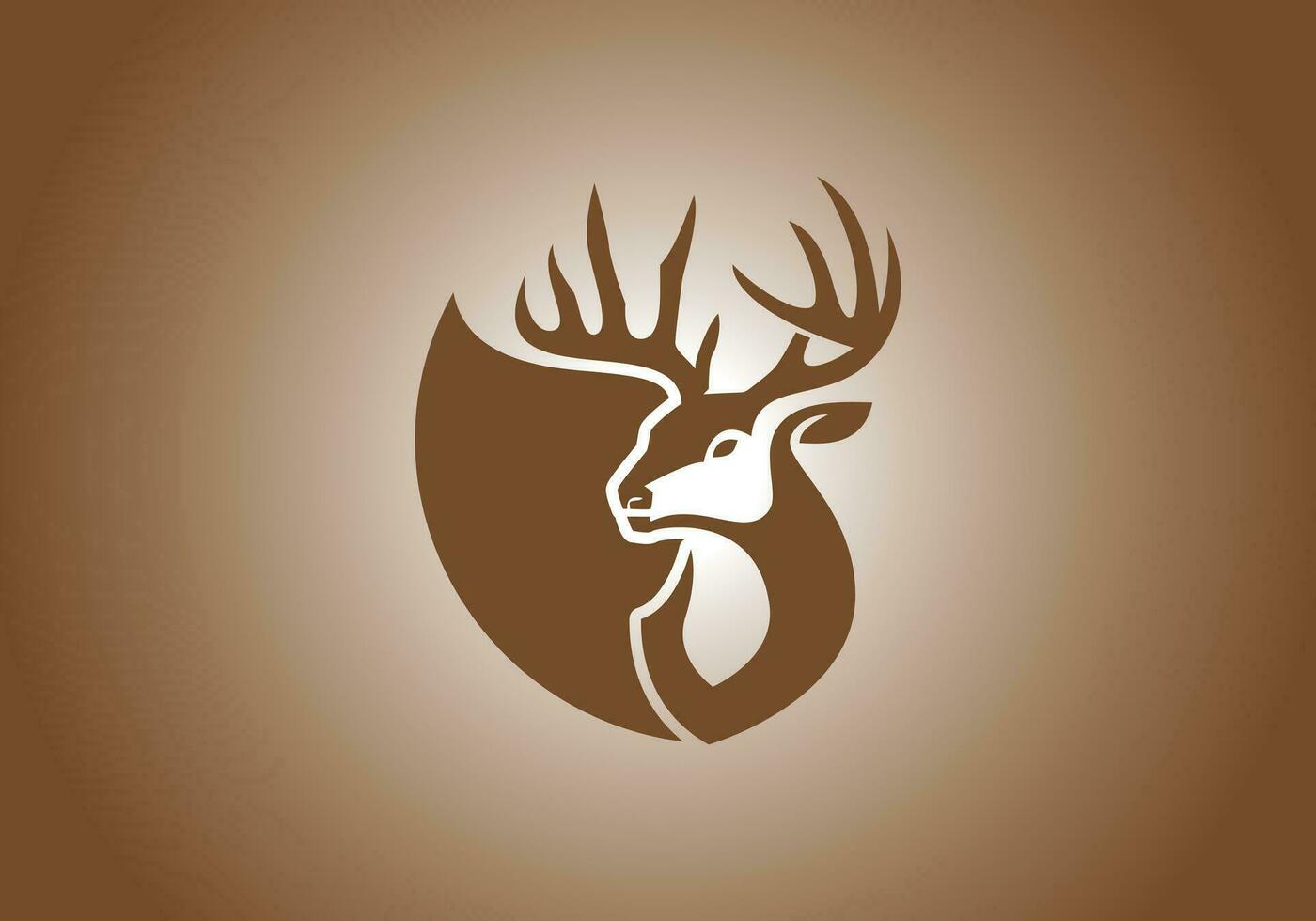 esta es un un único ciervo logo diseño para tu negocio vector