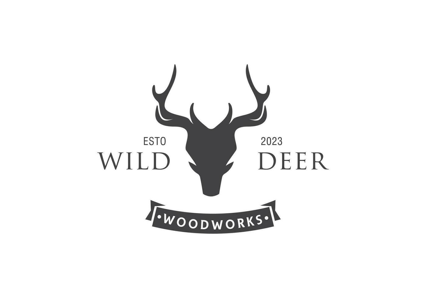 this is a a unique deer logo design for your business vector