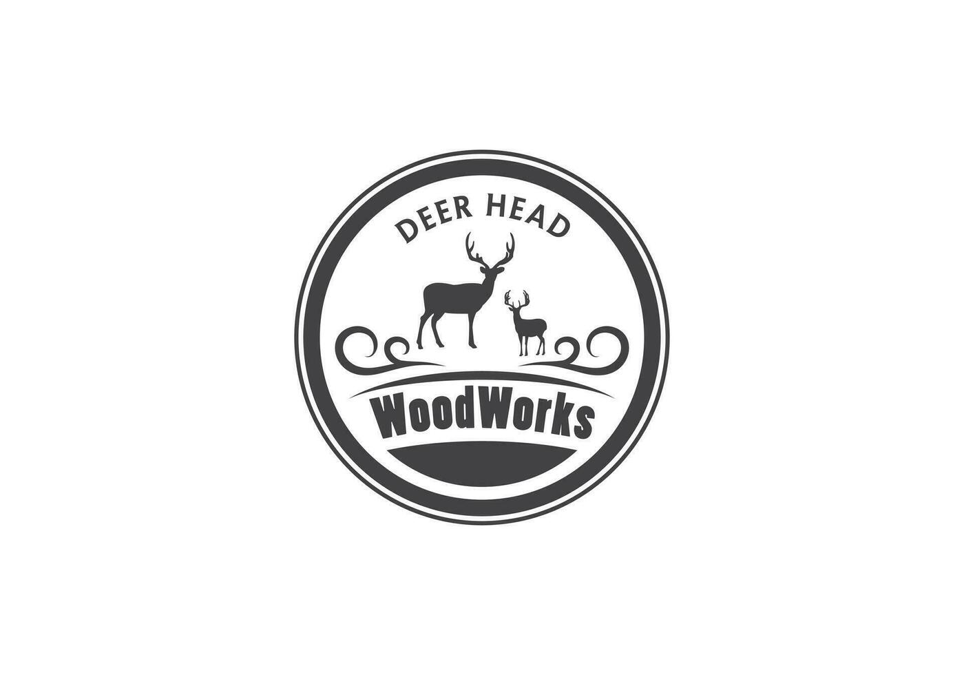 this is a a unique deer logo design for your business vector