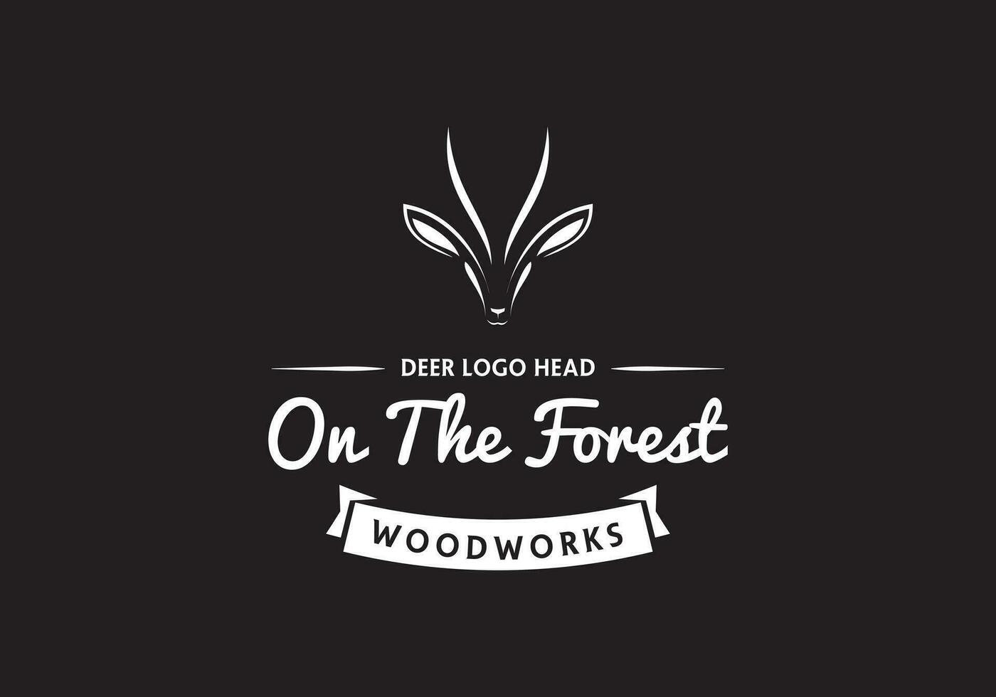 this is a a unique deer logo design for your business vector