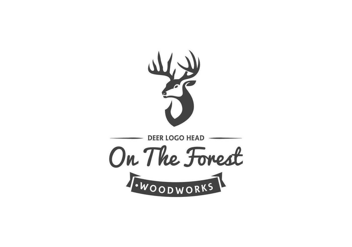 this is a a unique deer logo design for your business vector