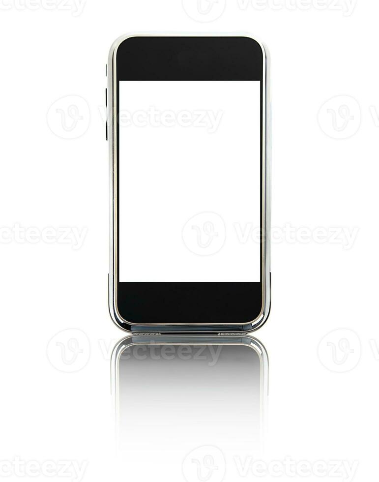 Mobile phone isolated photo