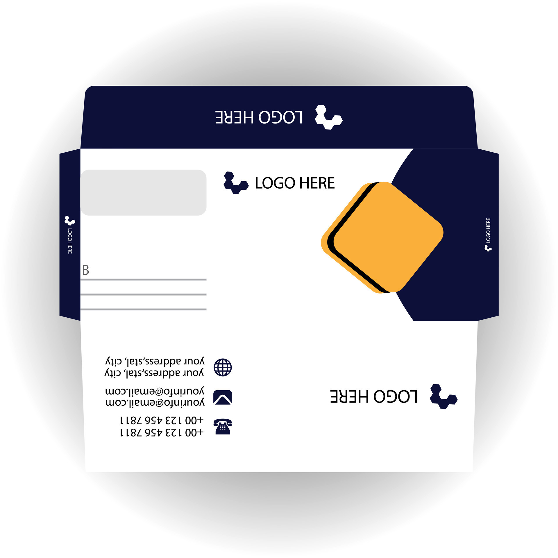 Vector corporate envelope template or envelope design 27850878 Vector Vector corporate envelope template or envelope design 27850878 Vector
