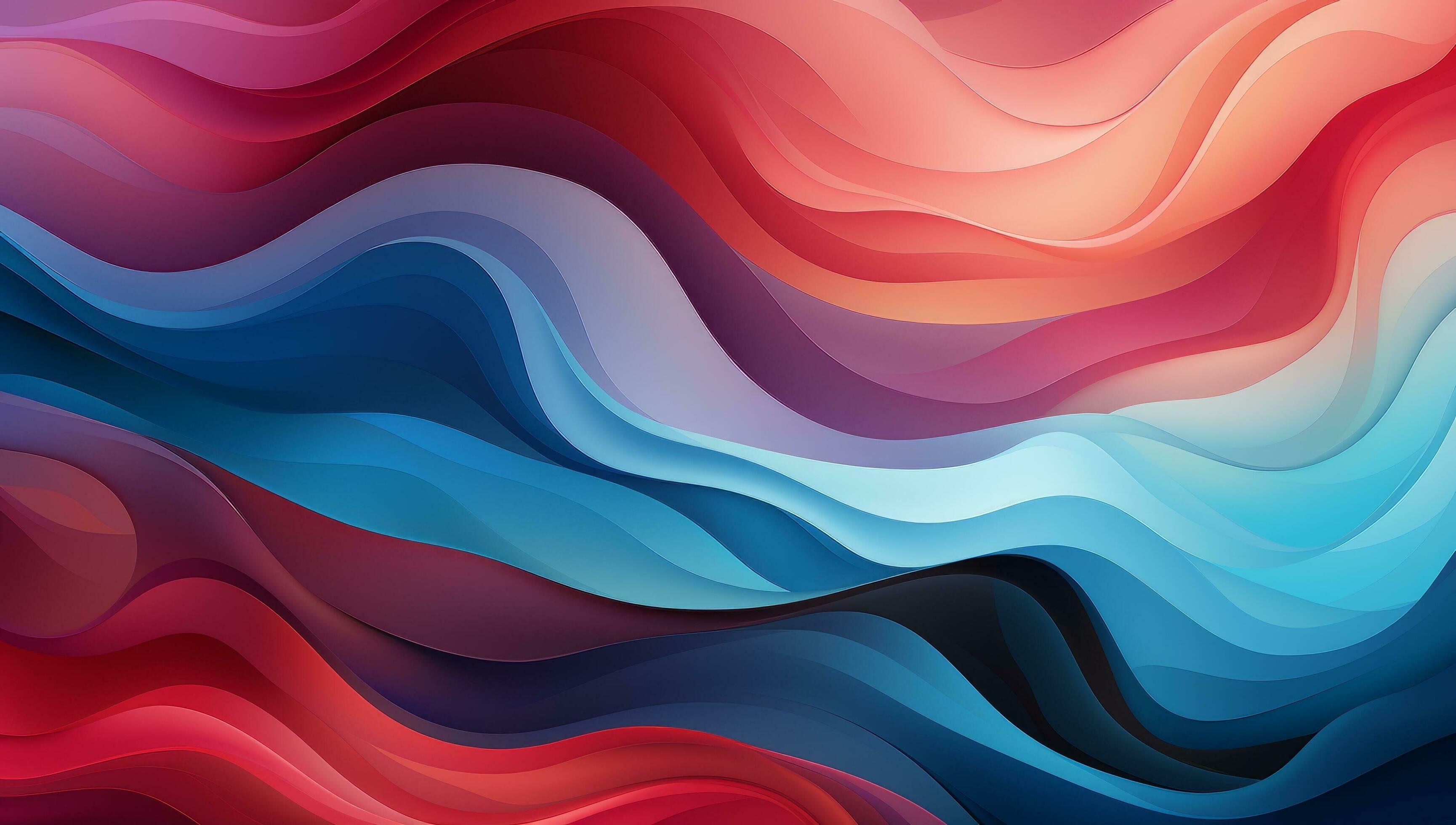 Abstract blue elegant wallpaper for desktop Generative AI