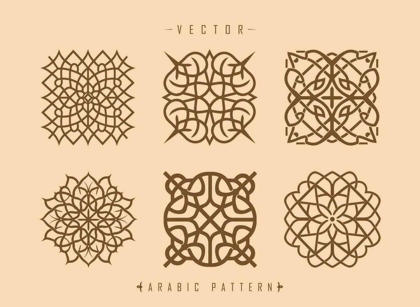 arabic pattern art middle eastern style pattern vector