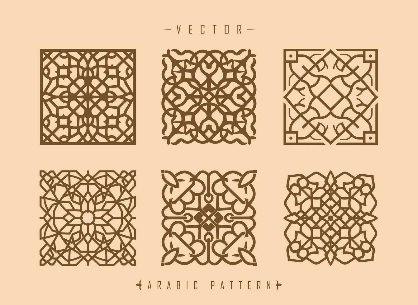 arabic pattern art middle eastern style pattern vector