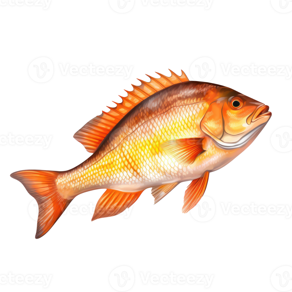 Vivid fish isolated png