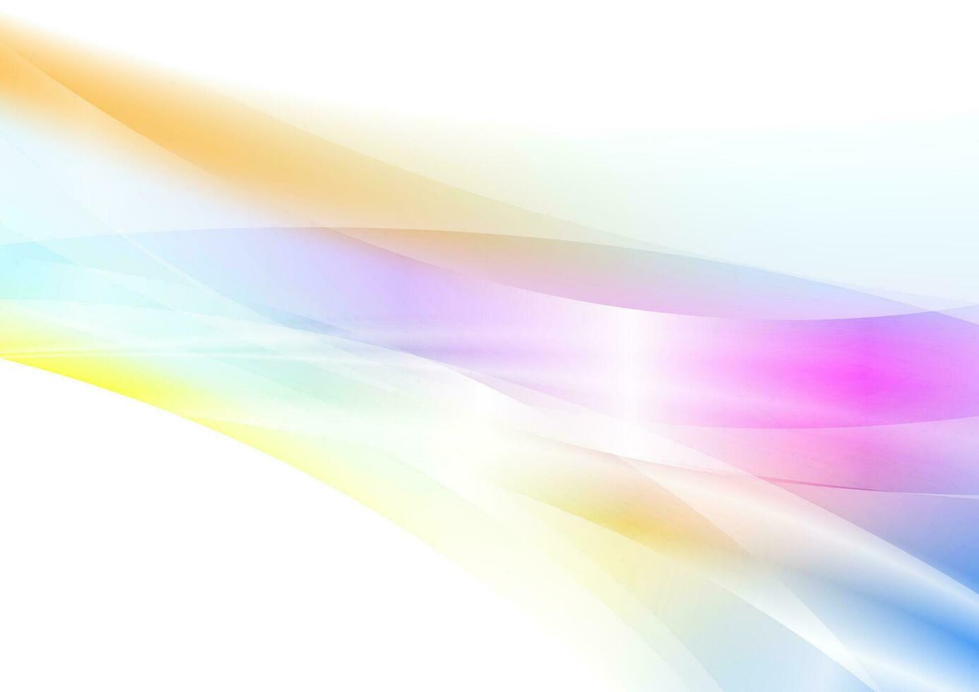 Colorful glossy stripes and waves abstract background vector
