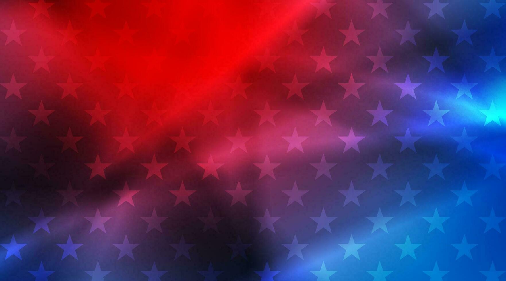 USA flag colors, stars and smooth stripes abstract background vector