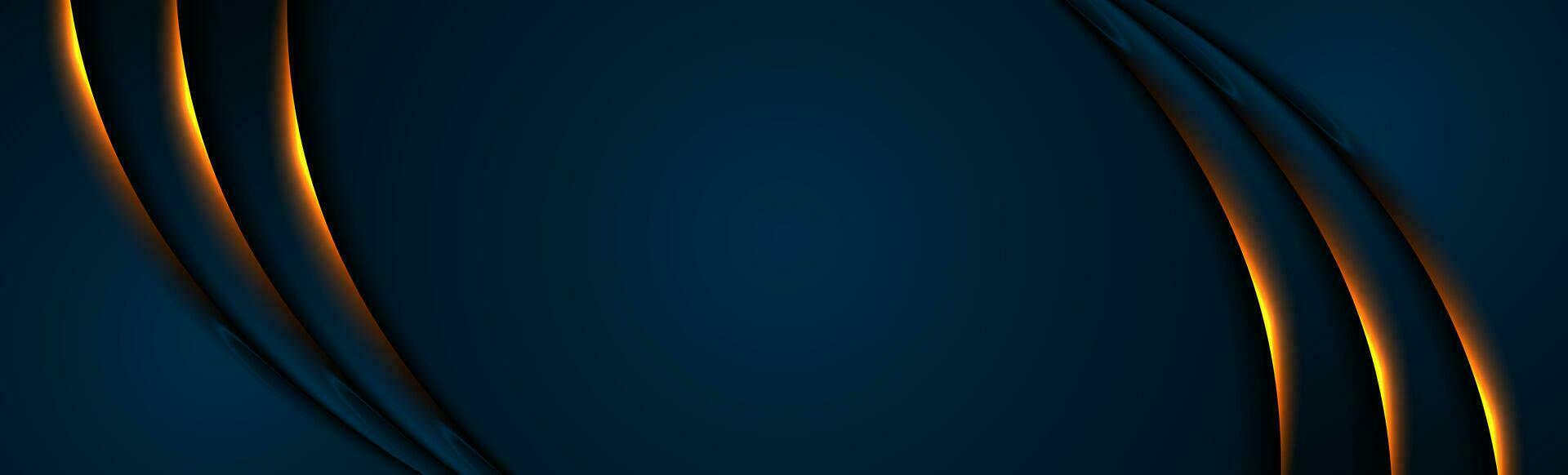 Futuristic technology abstract background with neon glowing waves vector