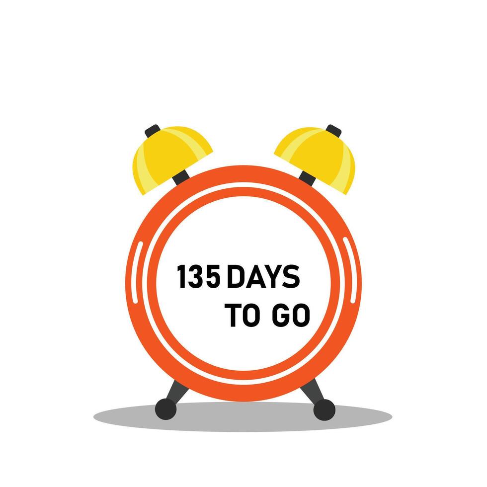 135 Days to go Countdown timer 27851524 Vector Art at Vecteezy