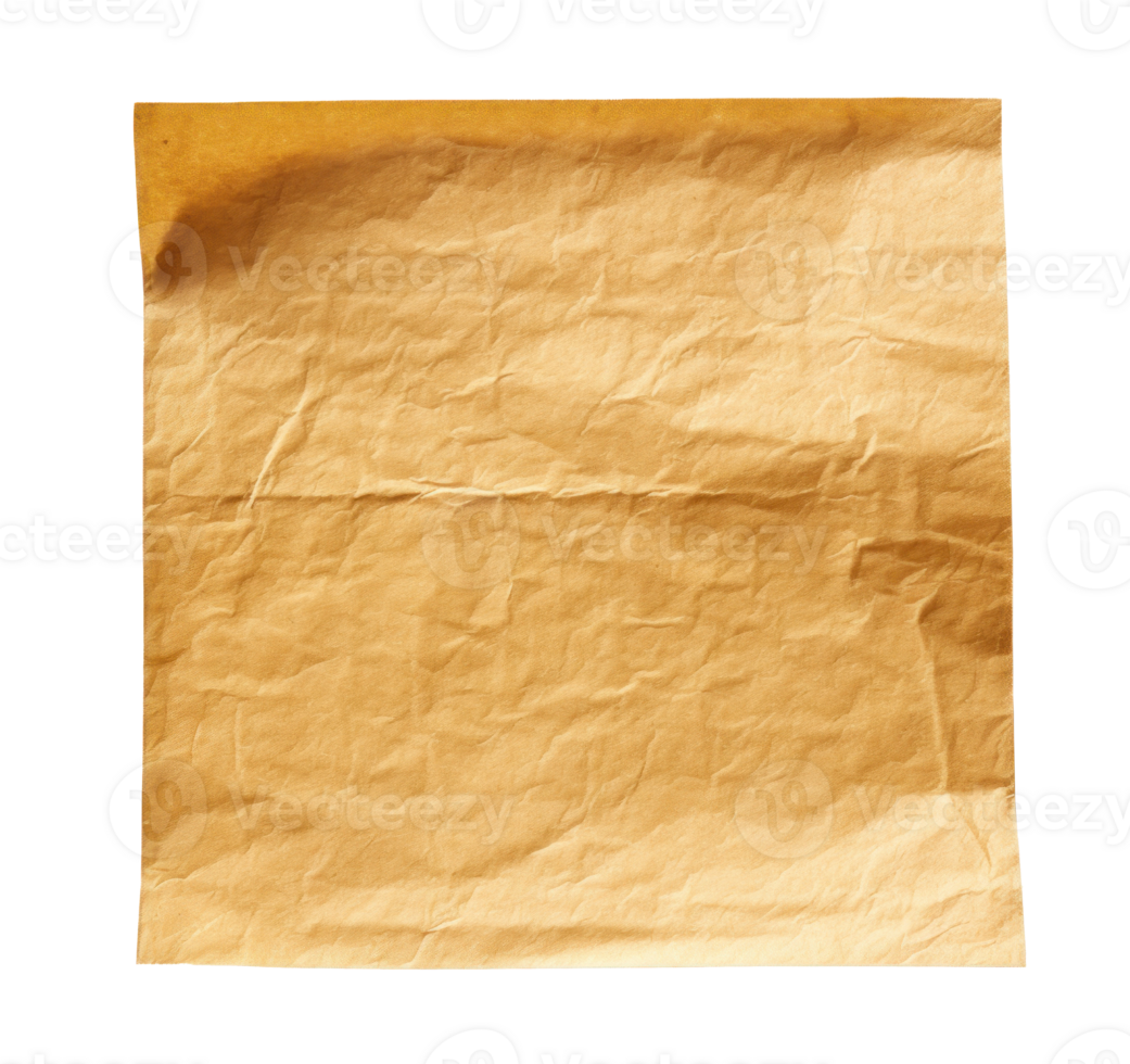 Yellow paper leaf isolated png