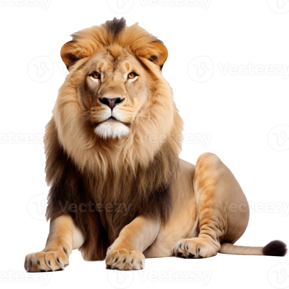 Beautiful lion isolated. png