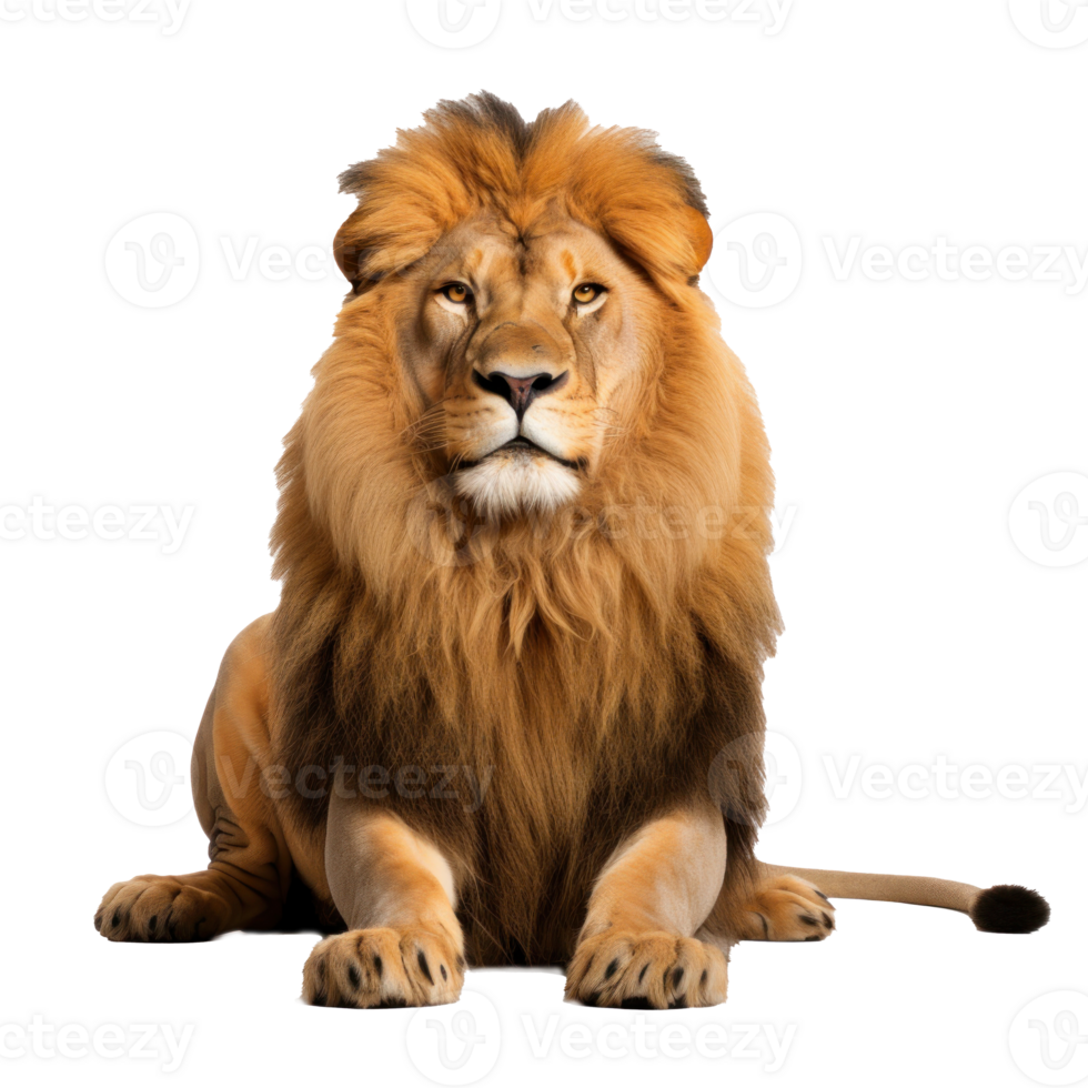 Beautiful lion isolated. png