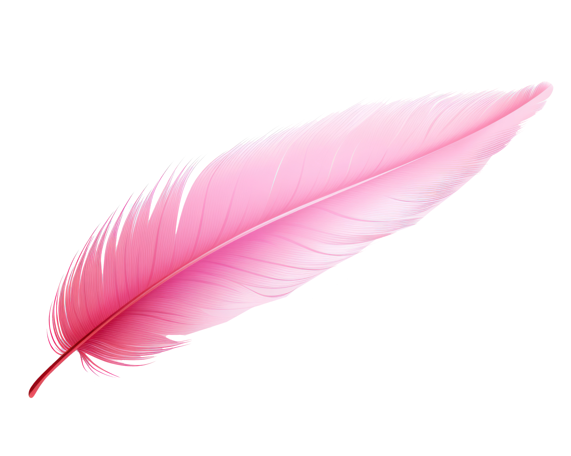 Pink feather isolated 27851983 PNG