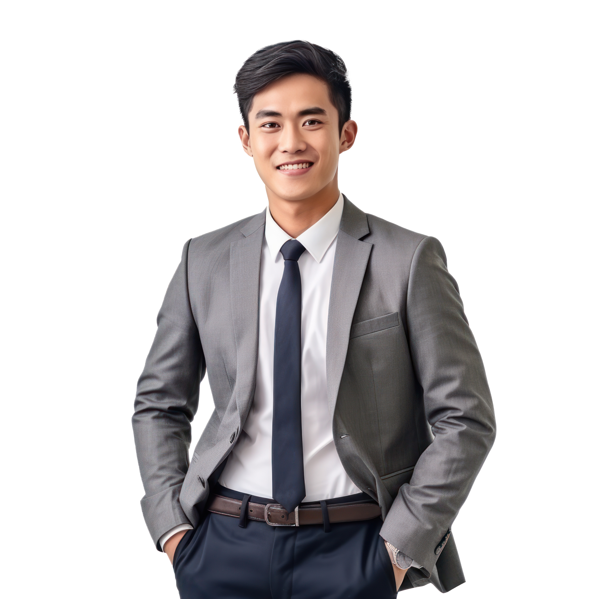 Young Asian man png transparent