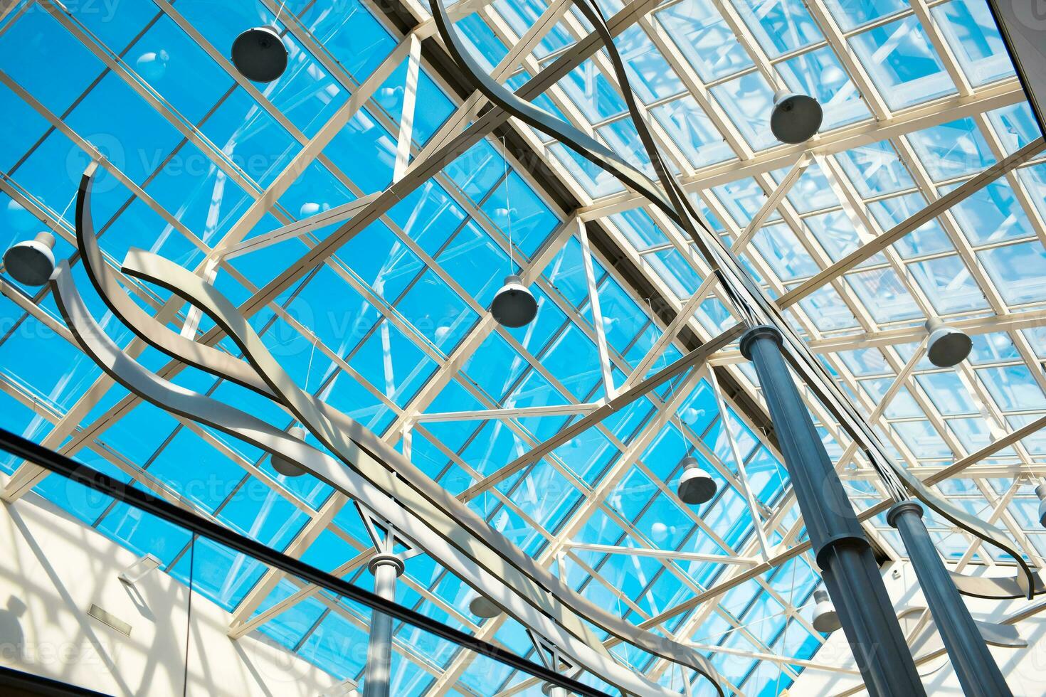 Roof of the business center. photo