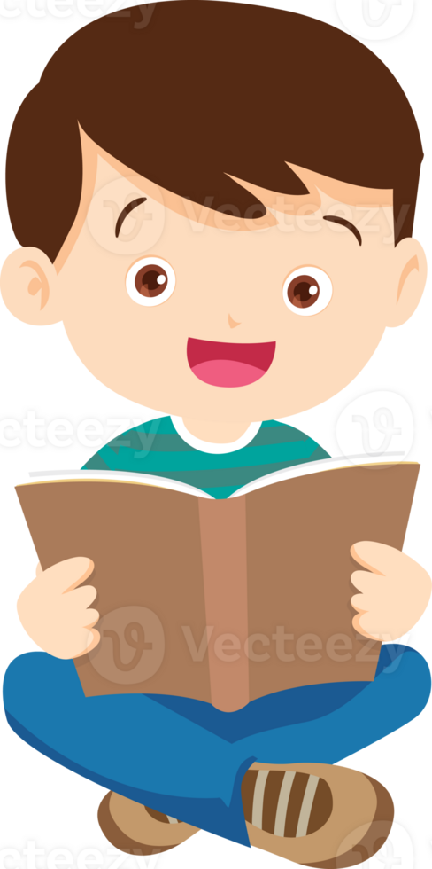children reading books png