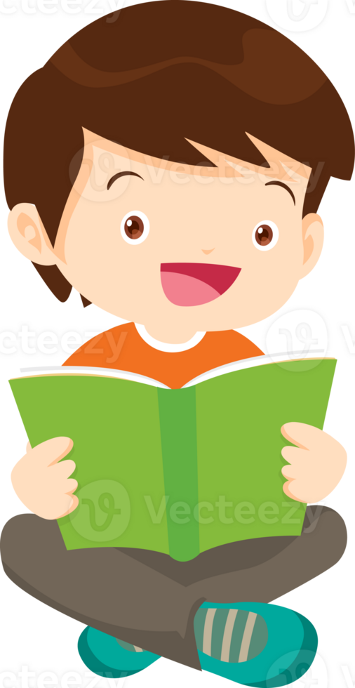 children reading books png