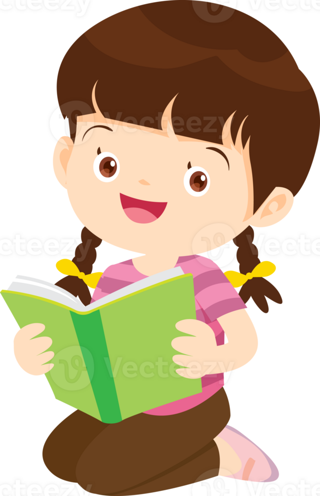 children reading books png