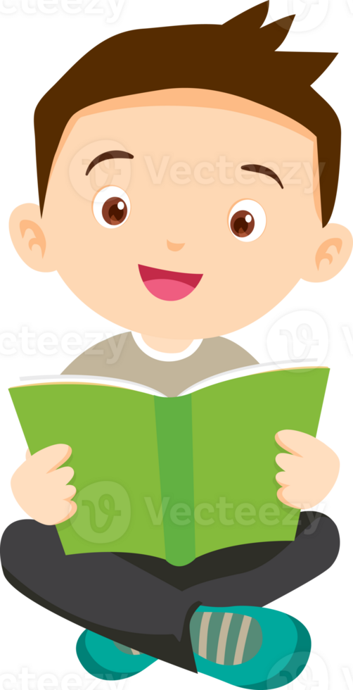 children reading books png