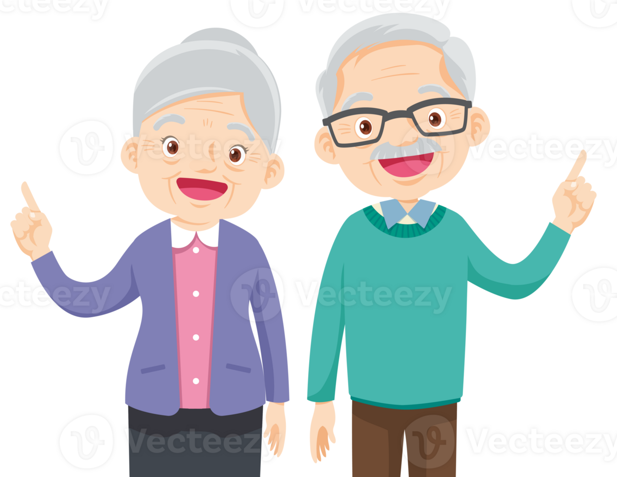 Grandparents,elderly people,grandfather and grandmother, characters in various activities png