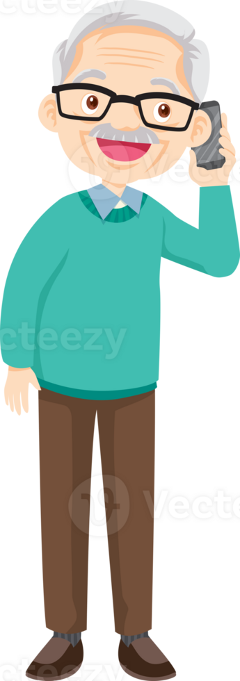 Grandparents,elderly people,grandfather and grandmother, characters in various activities png