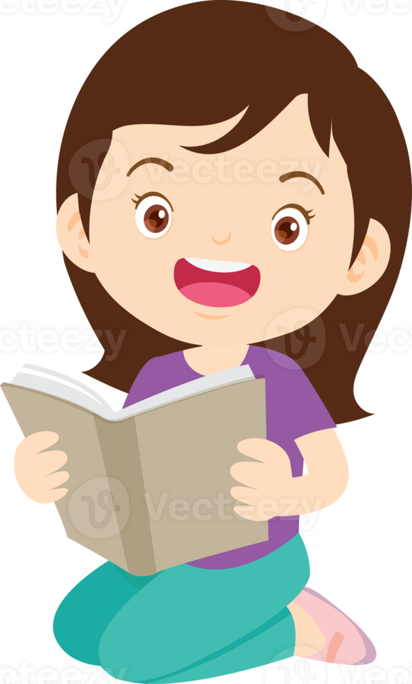 children reading books png