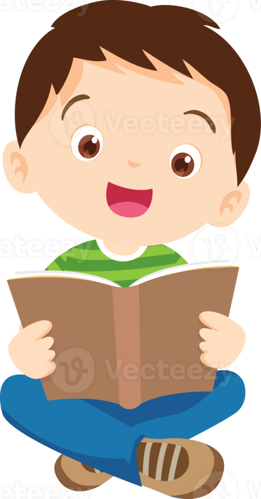 children reading books png