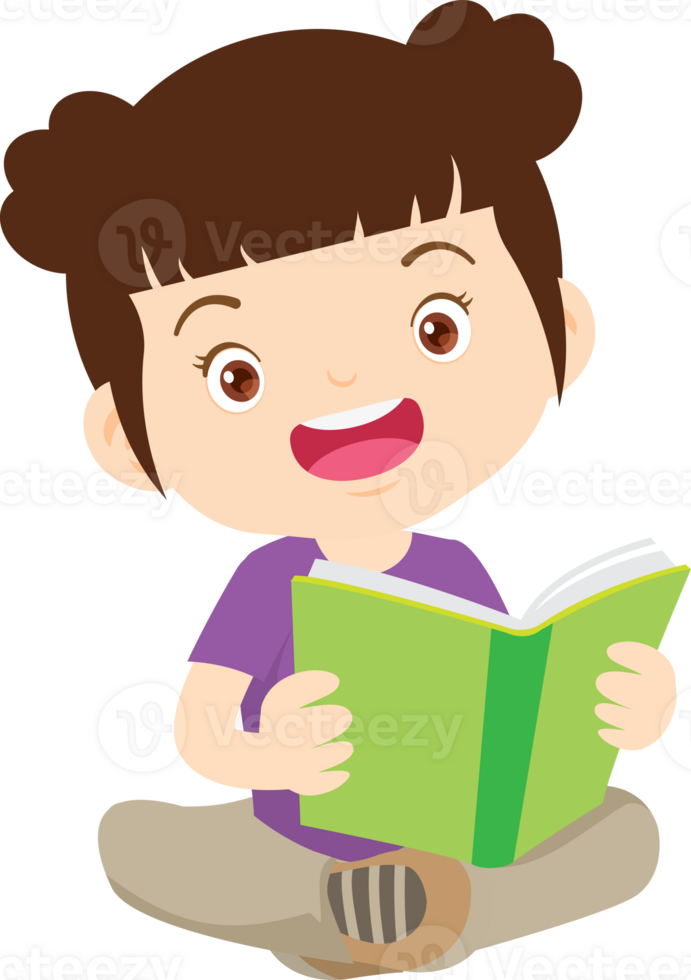 children reading books png