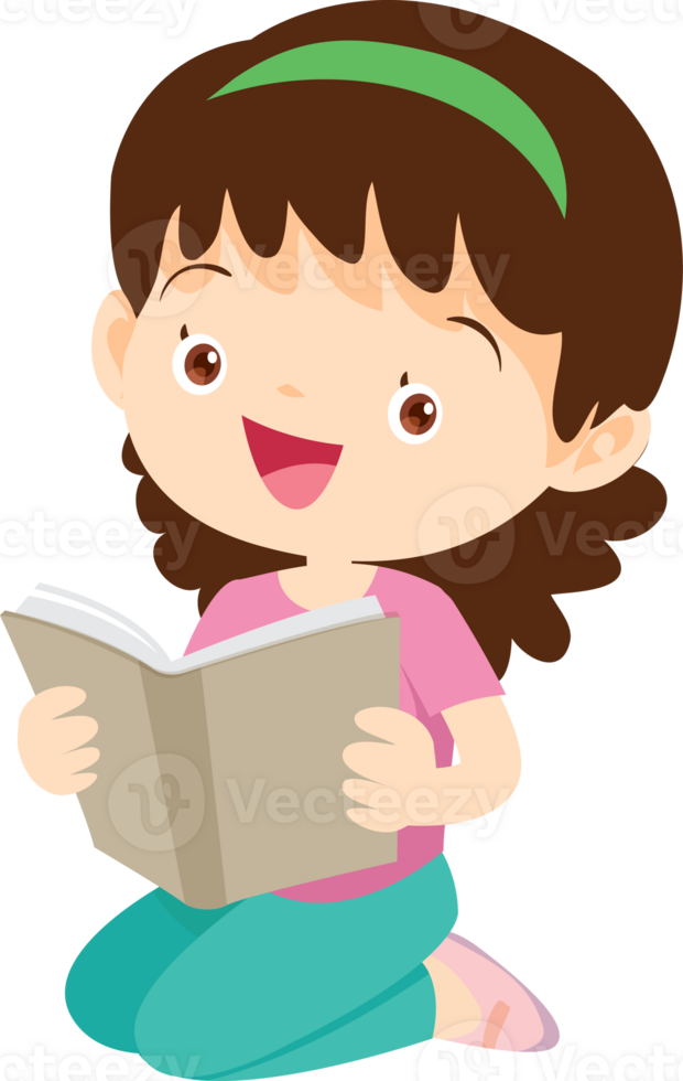 children reading books png