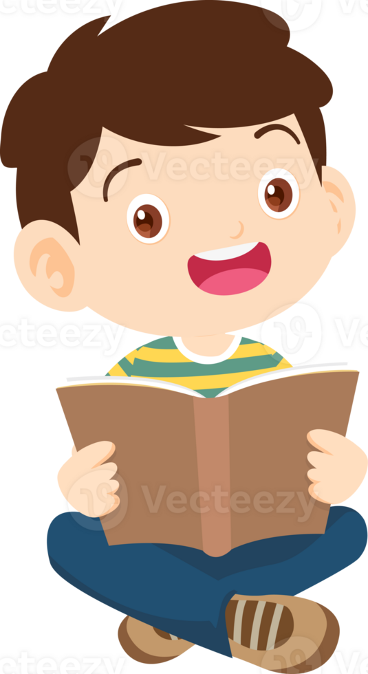 children reading books png