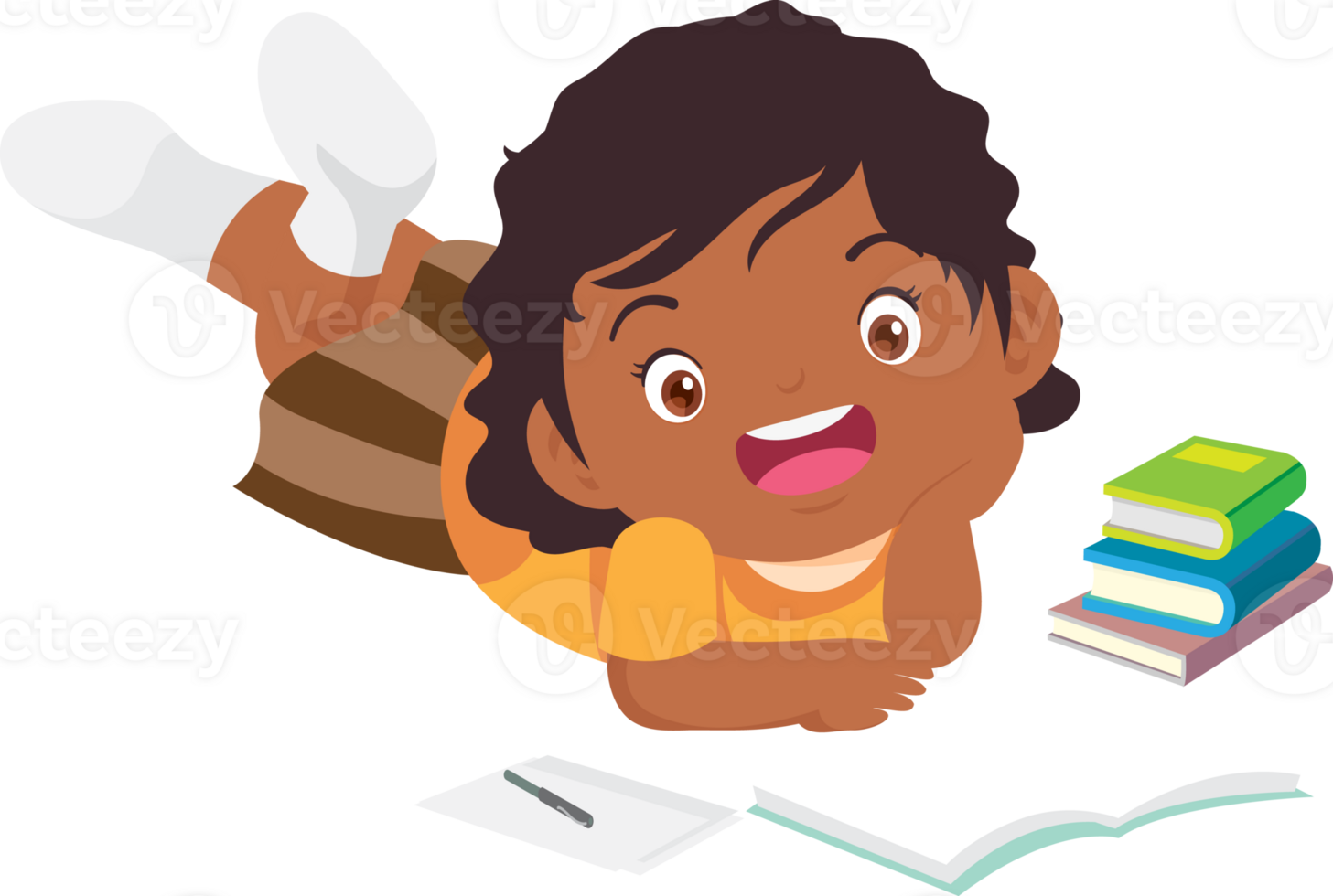 children reading books png