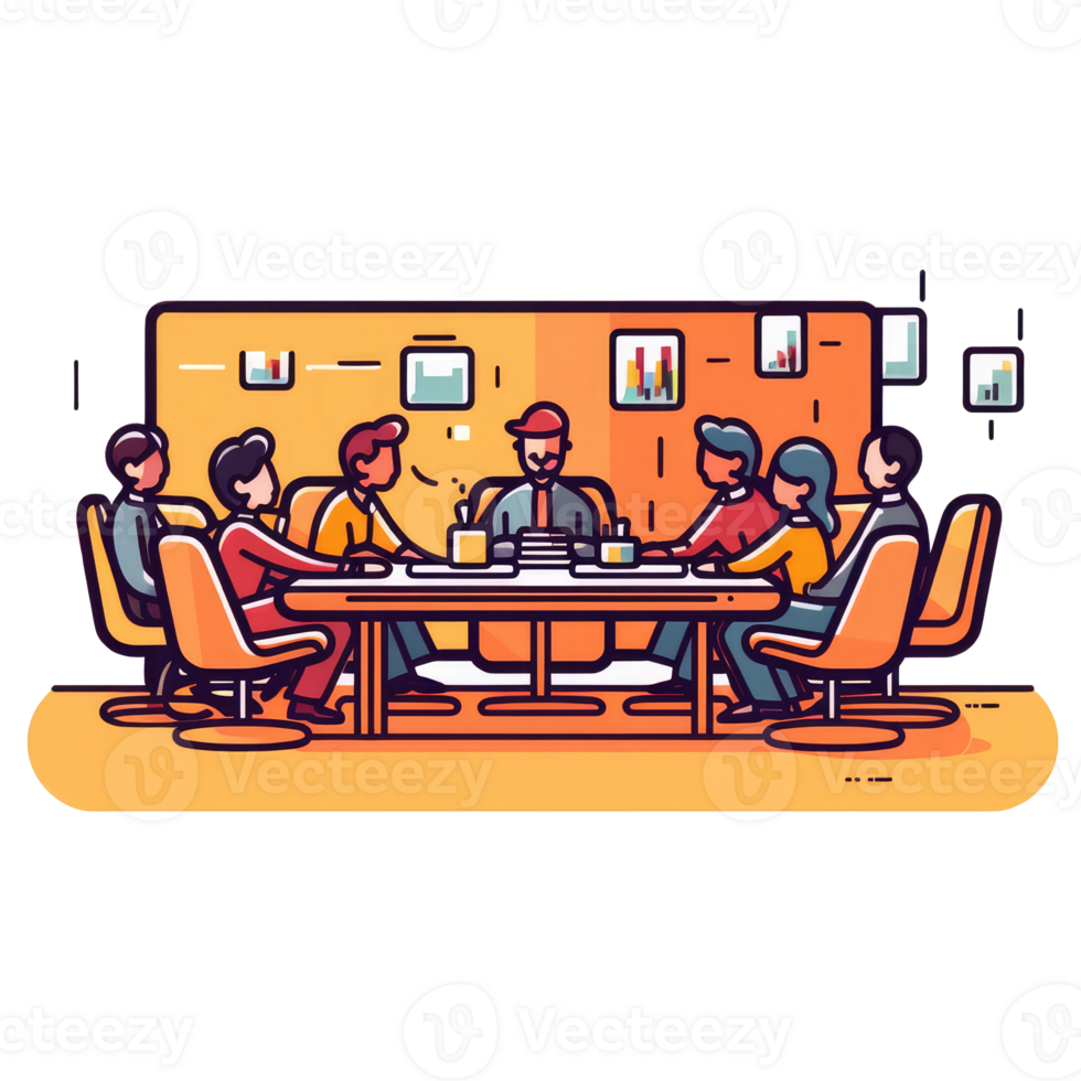 Executive Committee Meeting . AI Generated png