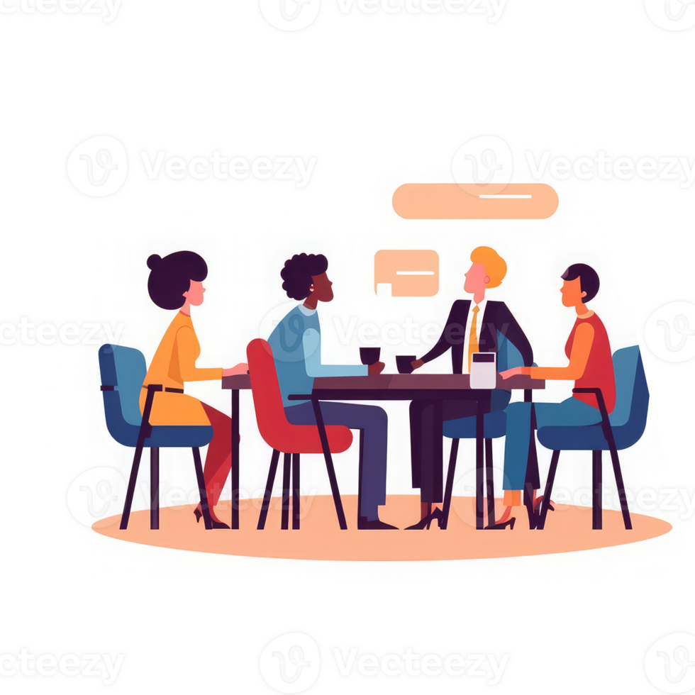 business meeting of people . AI Generated png