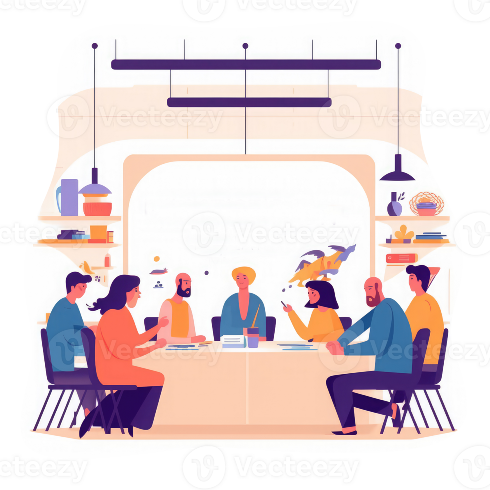 person sitting financial advisor with charts and graphs on table . AI Generated png